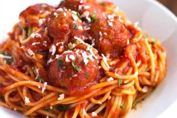 meat balls pasta