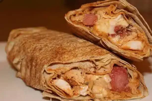 beef shawarma double sausage