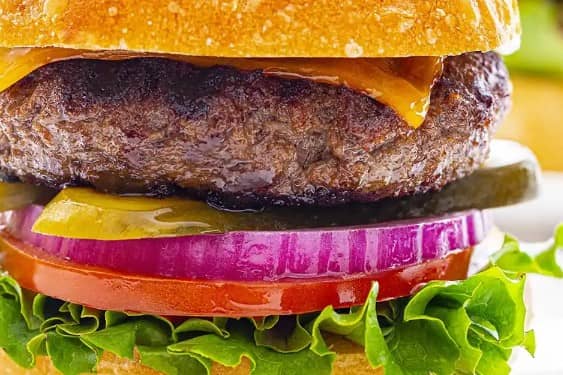 regular beef burger