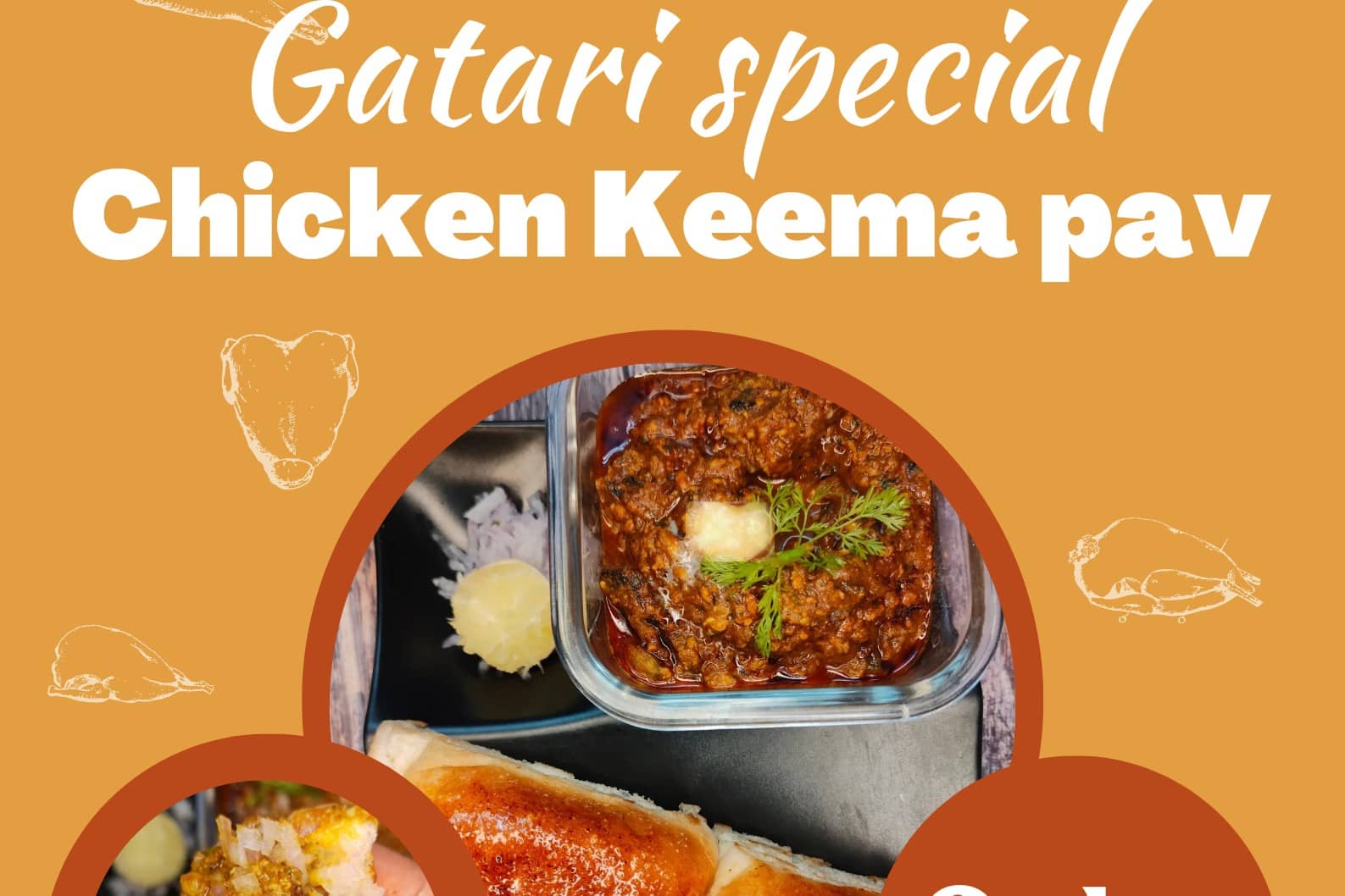 chicken keema pav