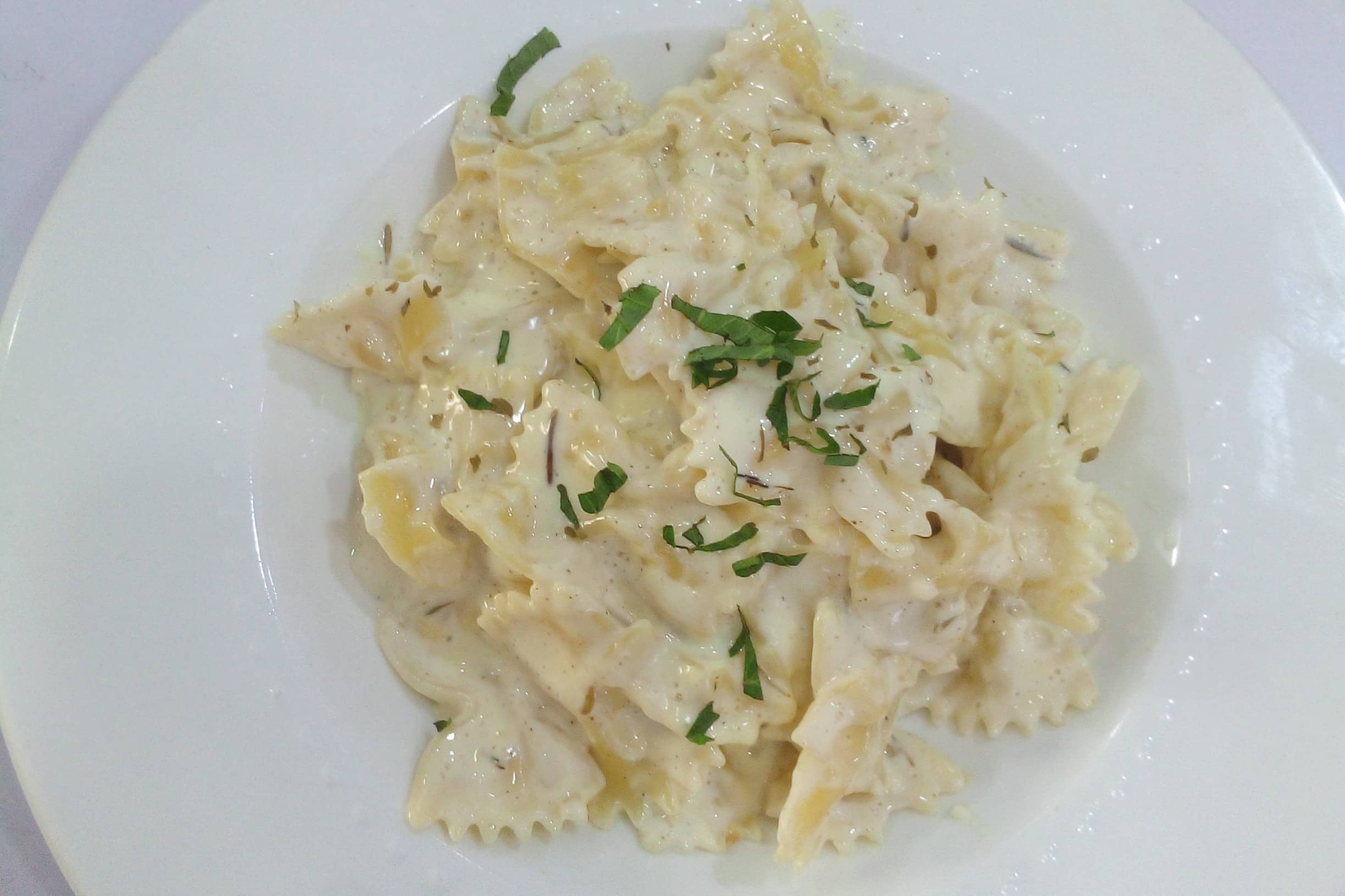 pasta and cream