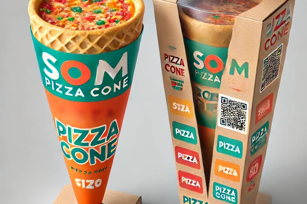 cone pizza chicken