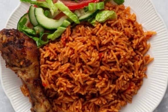 jollof rice with chicken