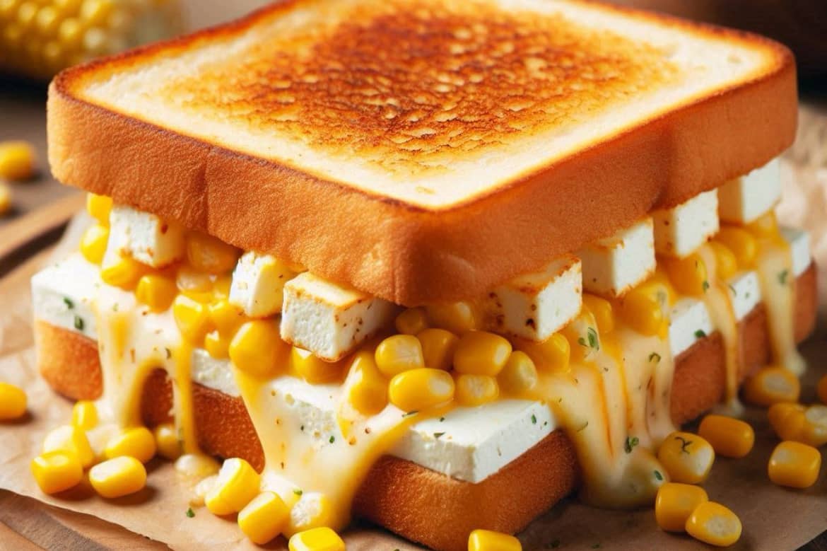 Paneer Cheese and Corn Sandwich 2 pcs