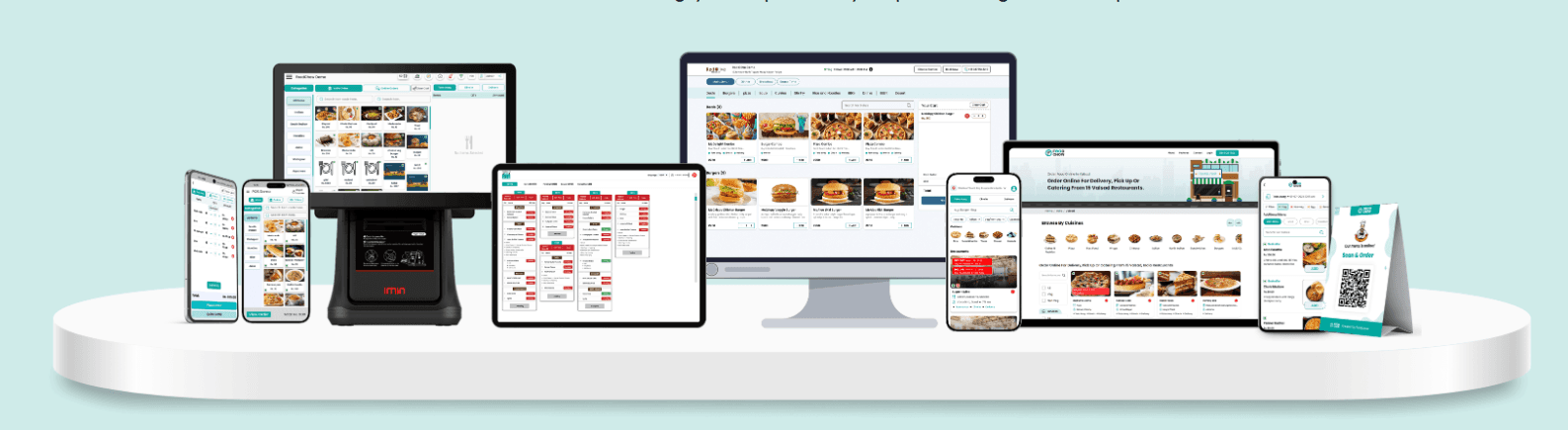 FoodChow ordering website, app, POS and QR standee
