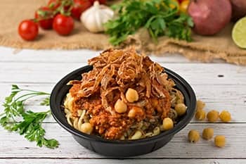 KOSHARI WITH SPECIAL BOLOGNAISE SAUCE