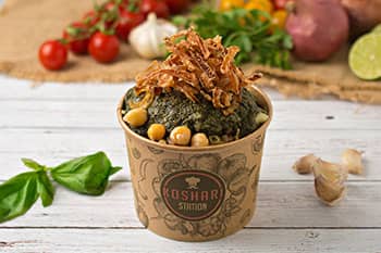 KOSHARI WITH SPECIAL MOLUOKHIYA SAUCE