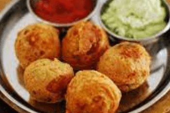 Deep fried potato dumplings