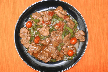 Lamb with oyster sauce