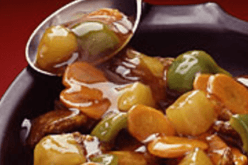 Beef in sweet sour sauce
