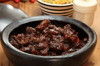 Lamb with ginger & chilly sauce