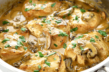 Chicken with Mushroom sauce