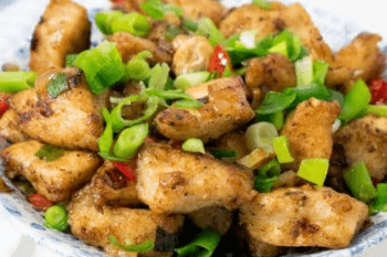 Fried chicken with chill black pepper