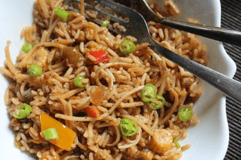 Fried rice noodles, mixed vegetable