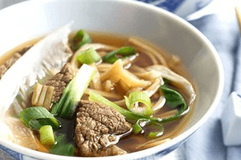 Soup noodles, beef