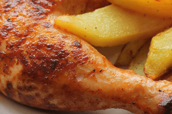 Grilled Chicken and Potato Wedge