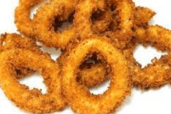Fried Calamari rings with Rice and Garlic Kankun