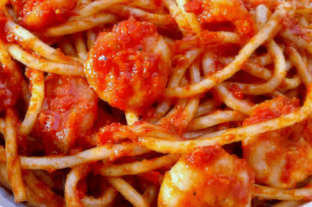 Spaghetti con Gamberi