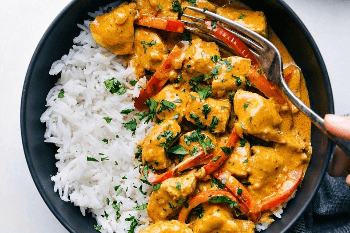 Rice With Coconut Chicken