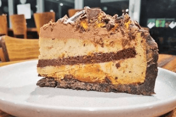 Honeycomb Crunch cheesecake
