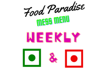 Weekly Mess Menu 07-Days