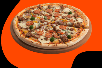 Sausage and Pepperoni Pizza