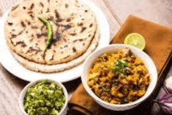 JHUNKA AND RICE BHAKARI