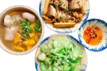 Fish braised with sugarcane