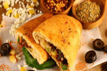 Mushroom Corn Calzone