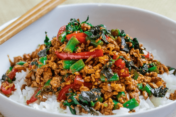 Vegan Stir Fry with Chilli & Basil