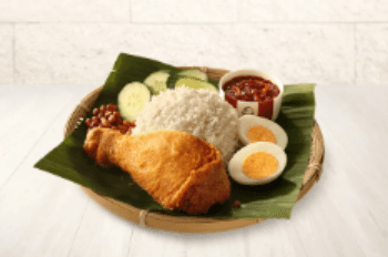 Nasi Lemak KFC with Fried Chicken