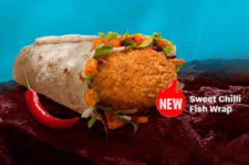 Sweet Chilli Fish Wrap
