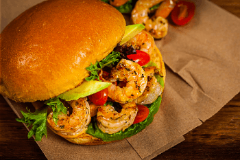 Prawn Dynamite Burger