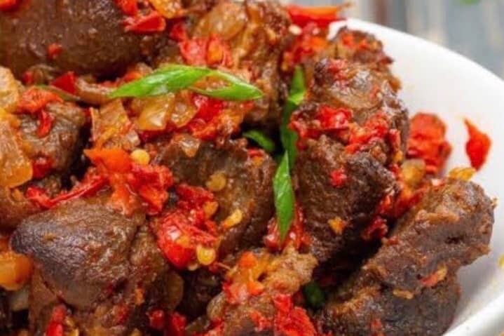 Peppered goat meat