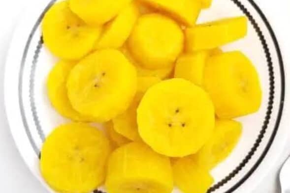 Boiled plantain