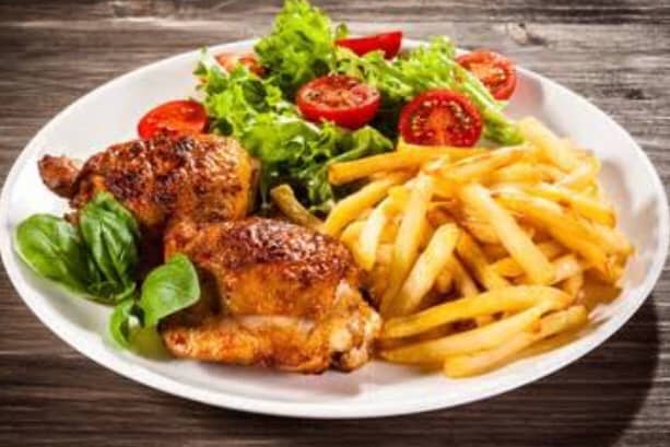 Chicken and chips