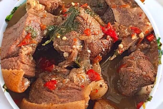 Goat meat pepper soup
