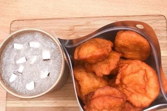 Tapioca and Akara or Moimoi