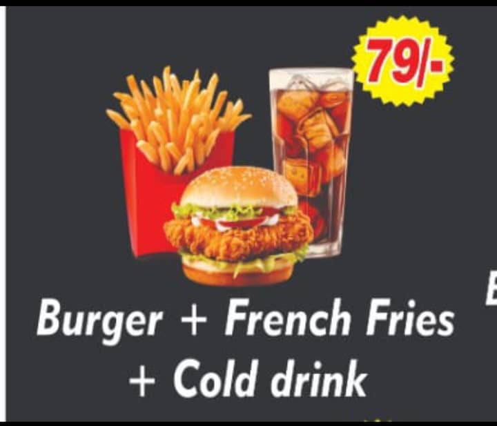 Burger + French Fries + Cold Drink