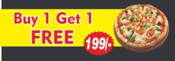 Buy 1 Get 1 Free - Pizza