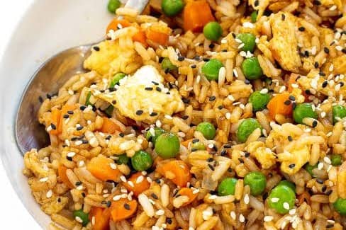 fried rice moimoi or plantain