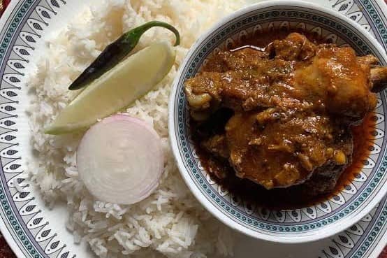Rice and Chicken Bhuna