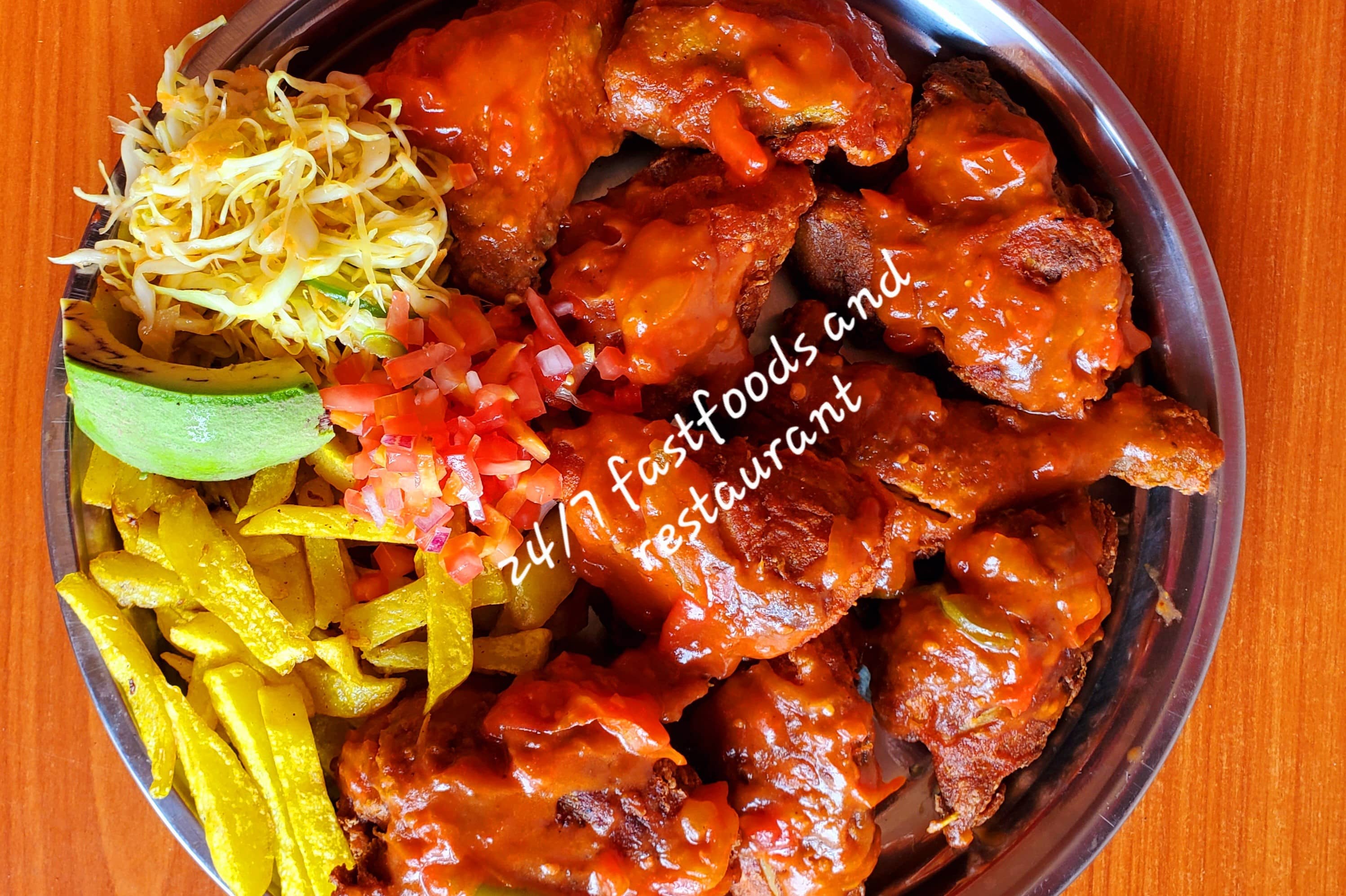 Whole chicken platter