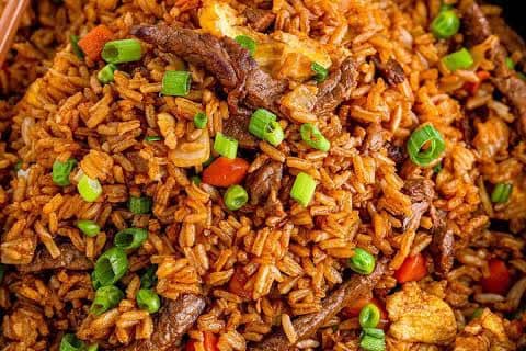 BEEF OR CHICKEN FRIED RICE