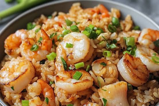 SEAFOOD or SHRIMPS FRIED RICE