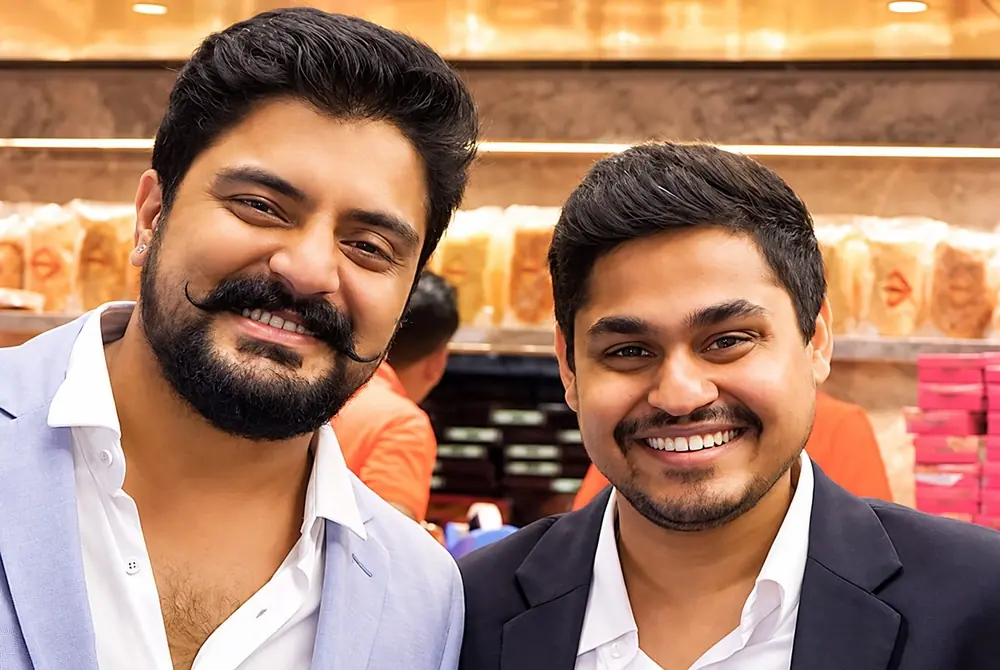 Rohan Mukesh Mithaiwala and Brij Kishor Mithaiwala, who manage 24 Carats Sweets