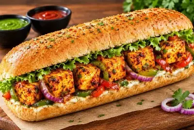 Paneer Tikka Sub Combo on the Geetha Hospitality Services FoodChow menu
