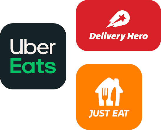 Uber Eats, Delivery Hero, Just Eat